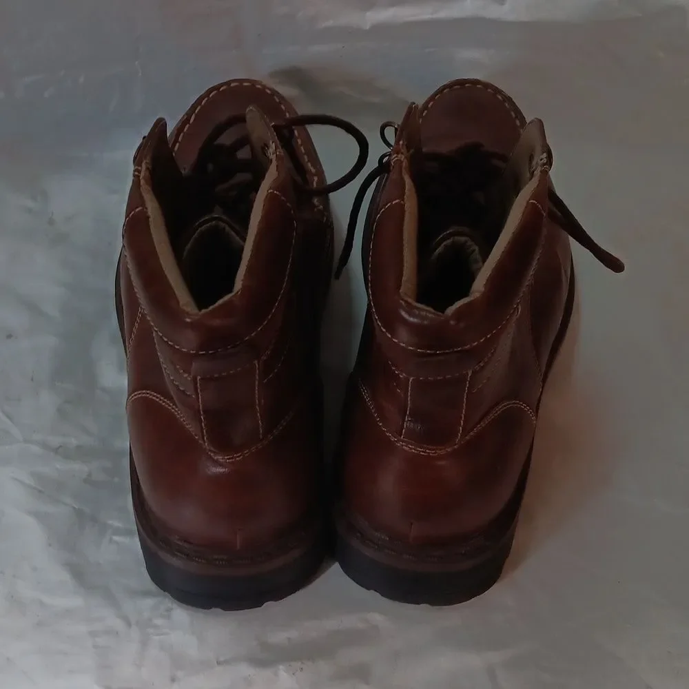 Arizona Jeans Co. Men's Brown Leather Boots Size 9M Preowned